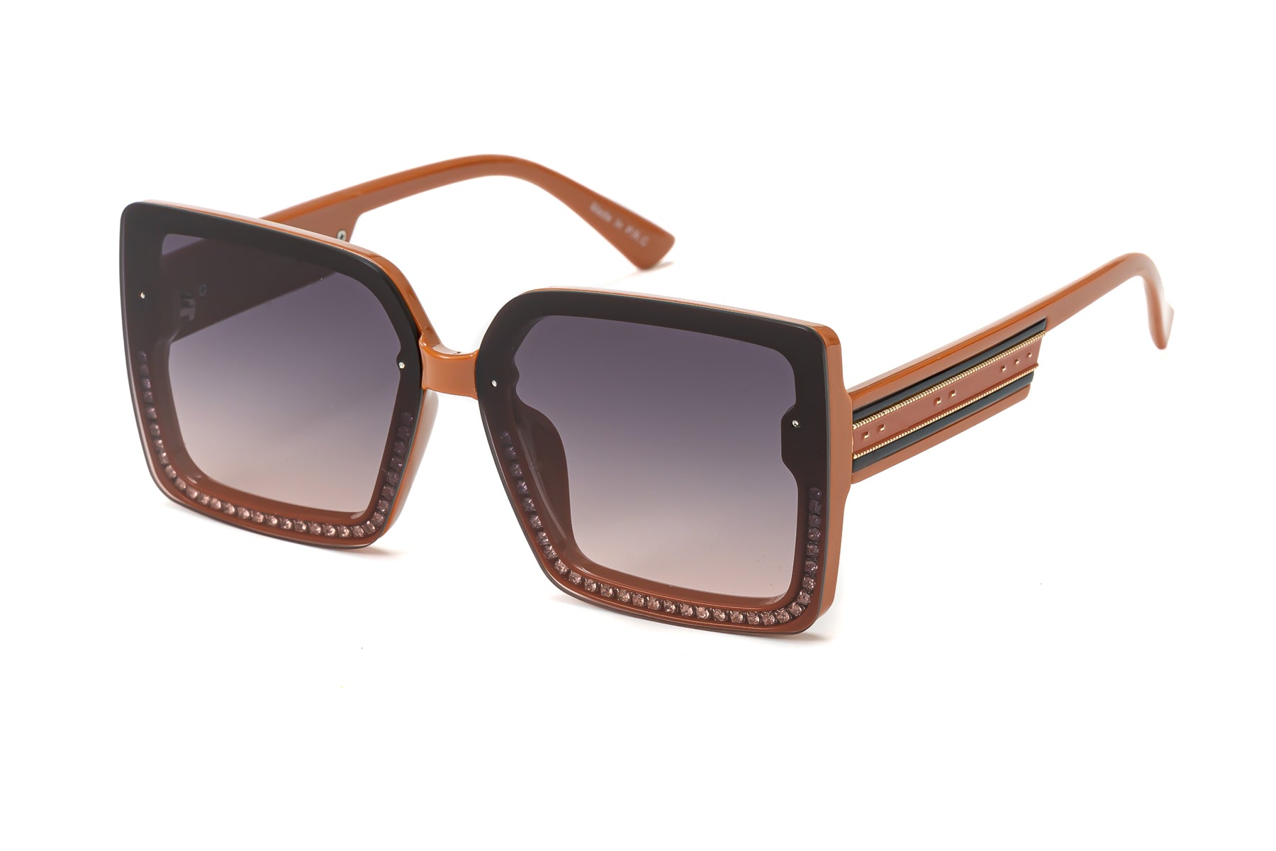 Rhinestone Square Sunglasses 5744