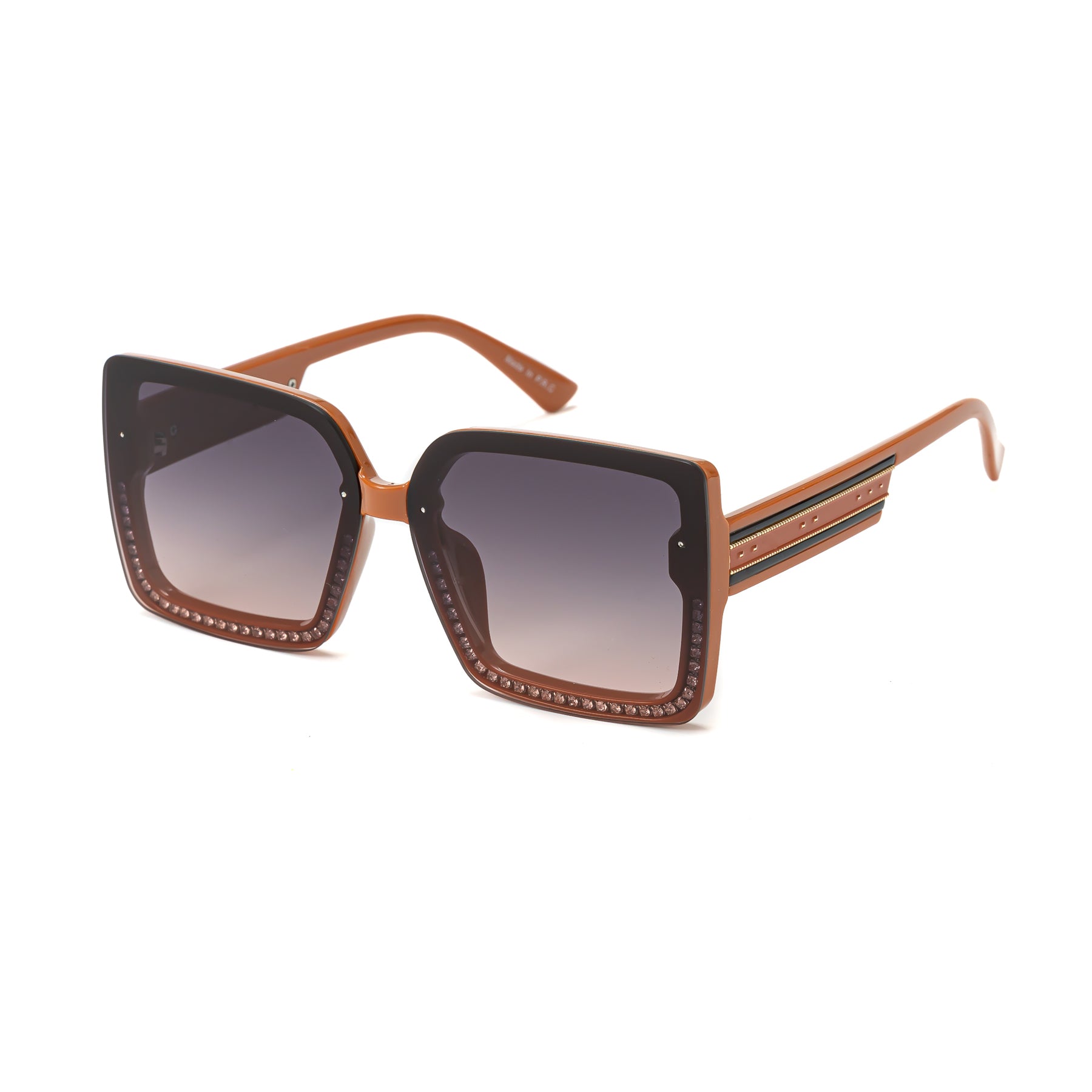 Rhinestone Square Sunglasses 5744