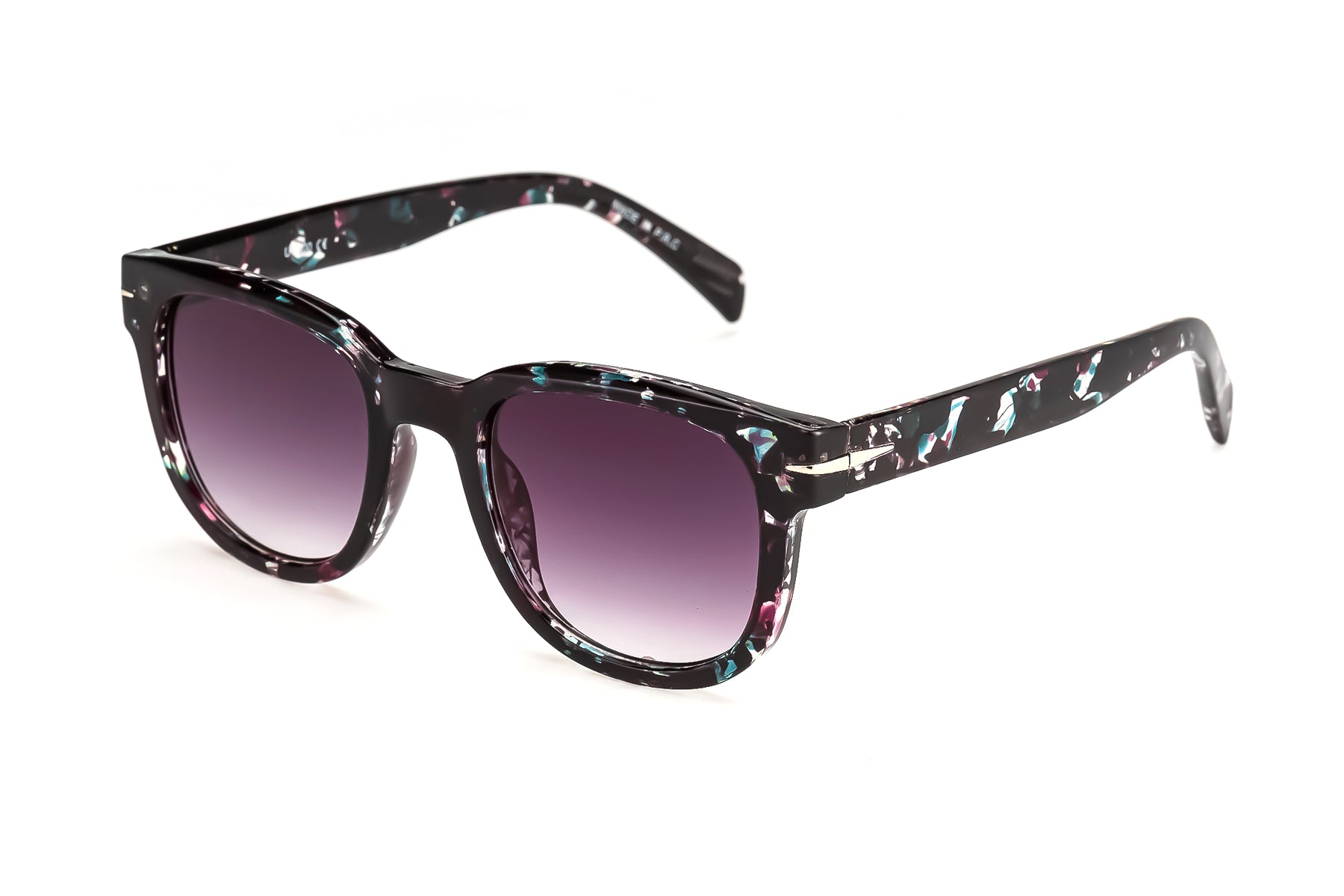 Speckled Classic Square Sunglasses 5833