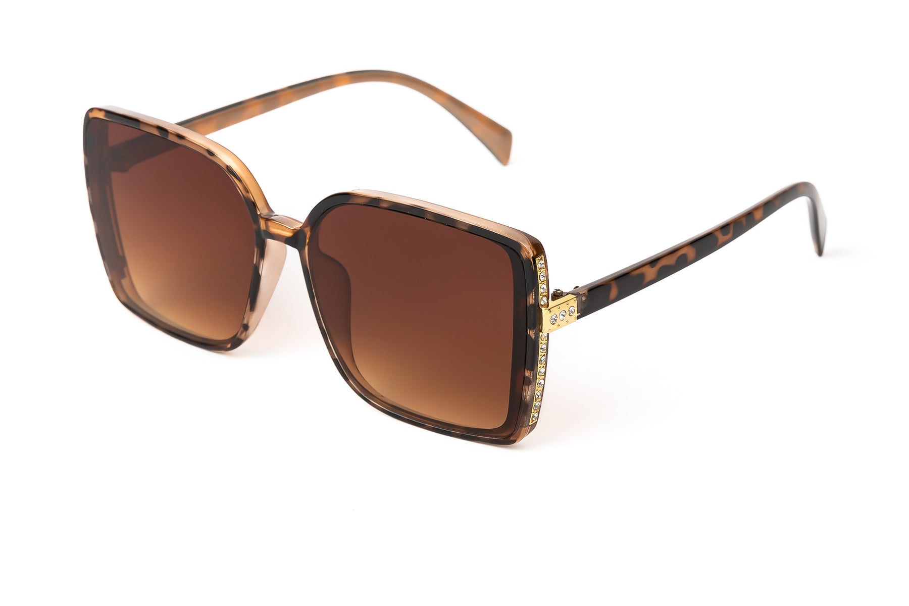 Rhinestone Square Sunglasses 5855