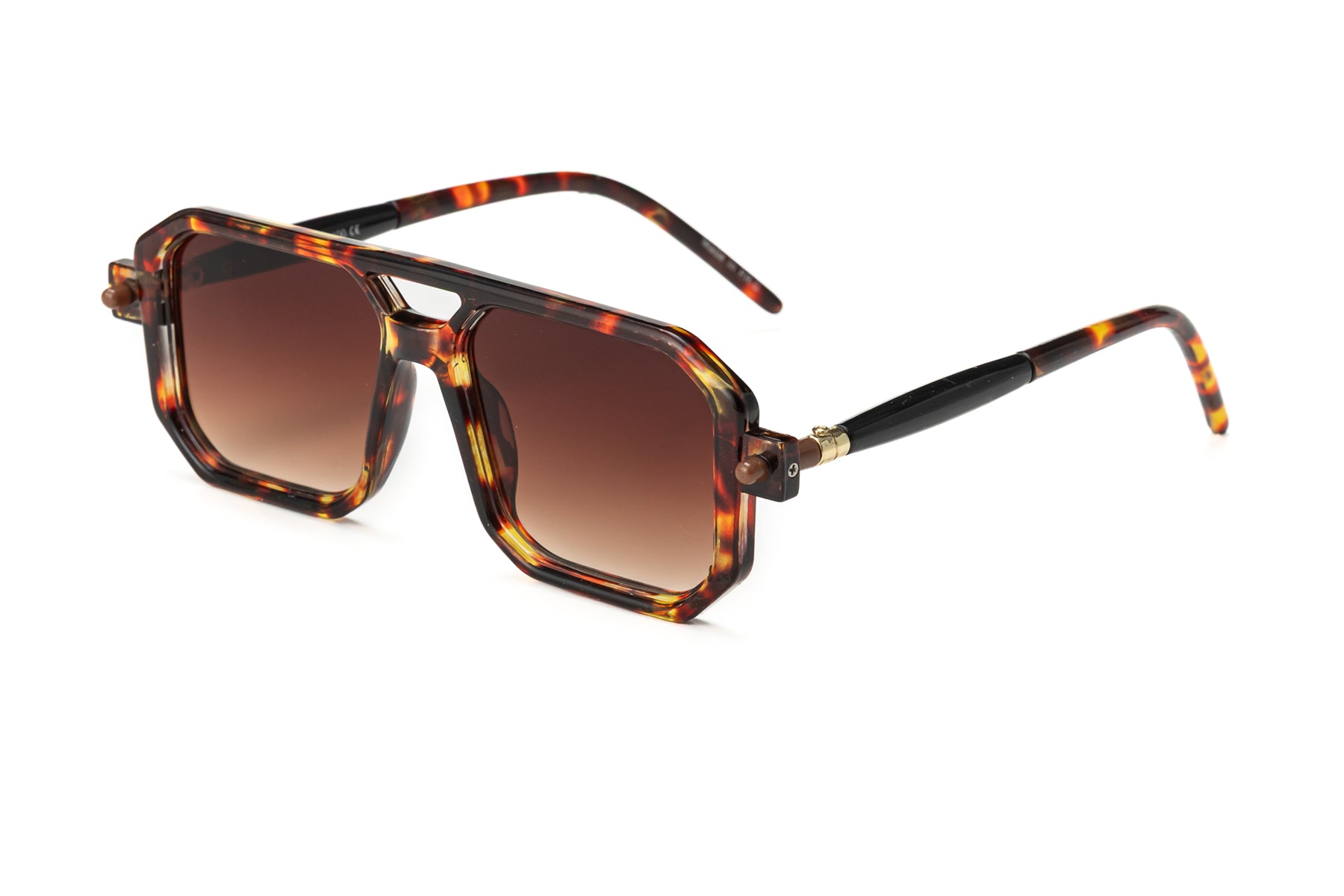 Oversized Square Tortoise Sunglasses 5968