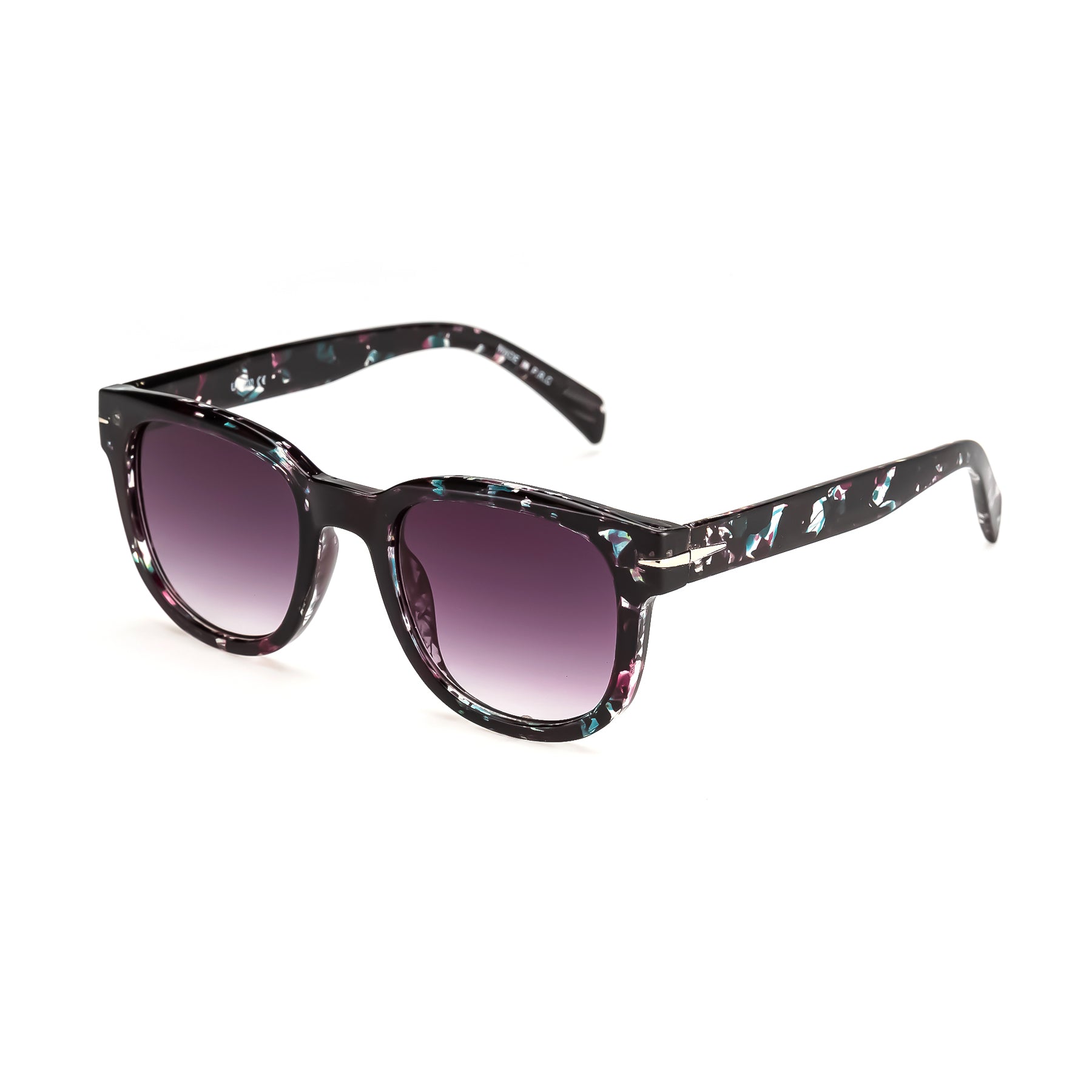 Speckled Classic Square Sunglasses 5833