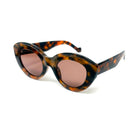 Tortoise Retro Oval Sunglasses 5887